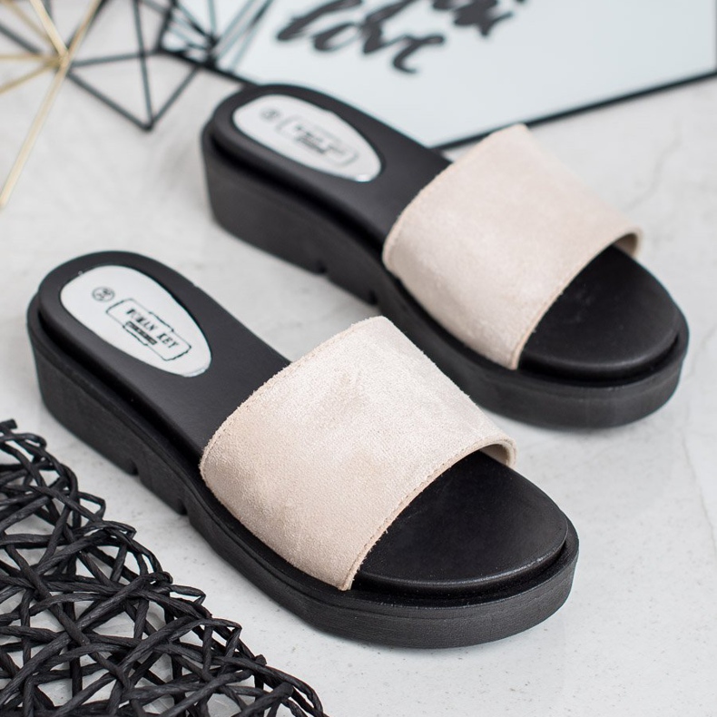 SHELOVET Sandales compensées brun 1