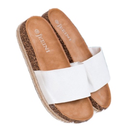 SHELOVET Espadrilles en daim blanche 3