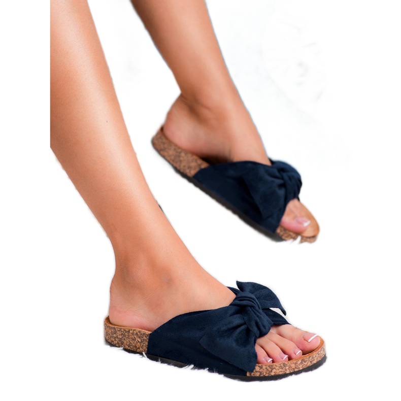 Super Me Pantoufles noires à la mode 1