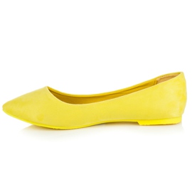 Seastar Ballerine En Daim En Spitz jaune 2