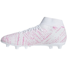Chaussures de football Adidas Nemeziz 18.3 Fg M BB9436 blanche blanche 2