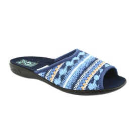 Chaussons pull norvégien Adanex noir bleu marine bleu jaune 1