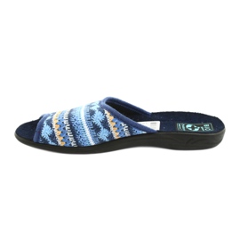 Chaussons pull norvégien Adanex noir bleu marine bleu jaune 2