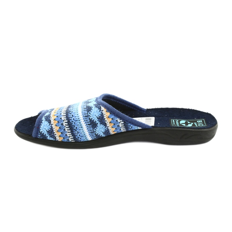 Chaussons pull norvégien Adanex le noir bleu marin bleu jaune 2