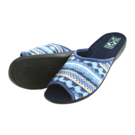 Chaussons pull norvégien Adanex noir bleu marine bleu jaune 4