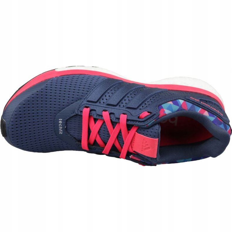Chaussures Adidas Supernova Glide 8 Gfx W AQ5059 bleu marine 2