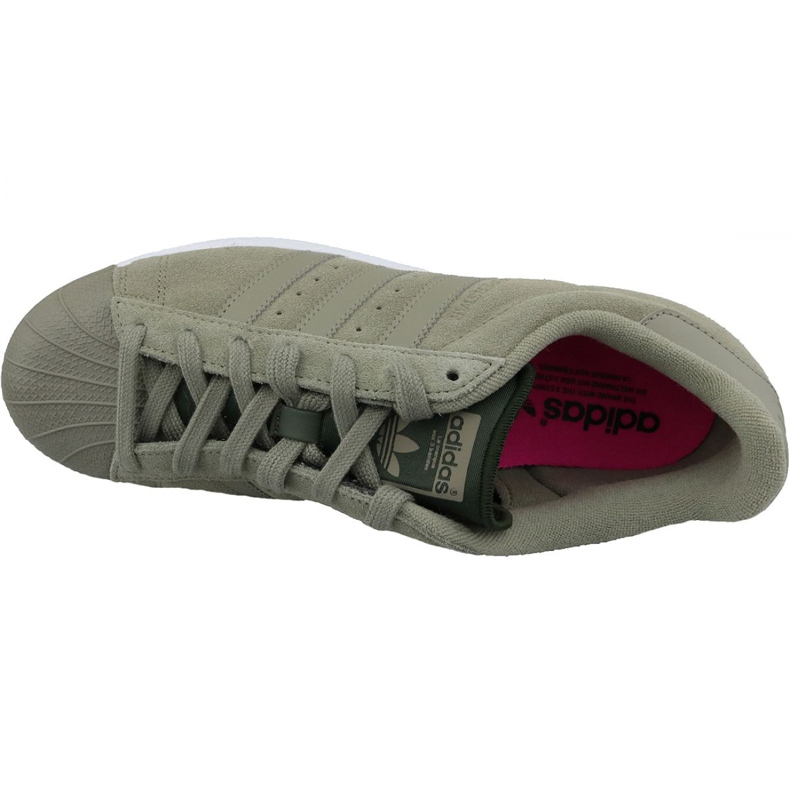 Chaussures Adidas Superstar M CG3779 vert 2