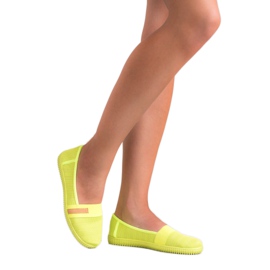 SHELOVET Slipons Néon jaune 1