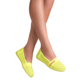SHELOVET Slipons Néon jaune 3