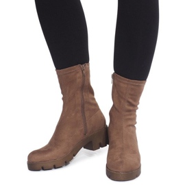 Bottes en daim BG-53 multicolore vert 1