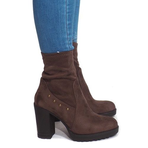 Boots Daim BG-59 Taupe brun multicolore 1