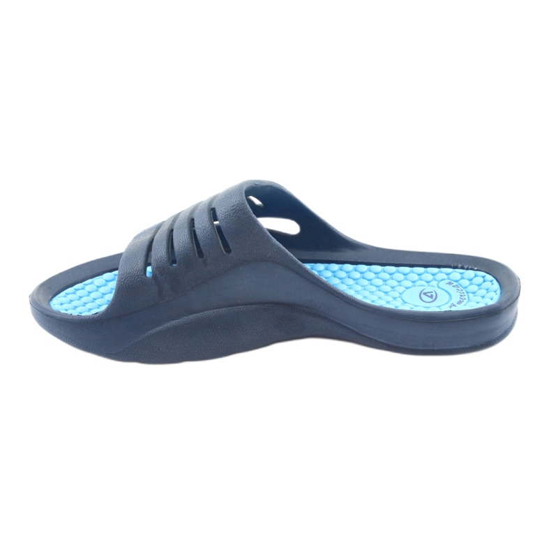 Pantoufles American Club en mousse bleue pour l'eau bleu marine 2