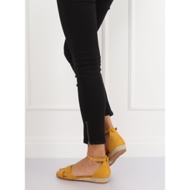 Sandales espadrilles jaunes 9R121 Jaune 3
