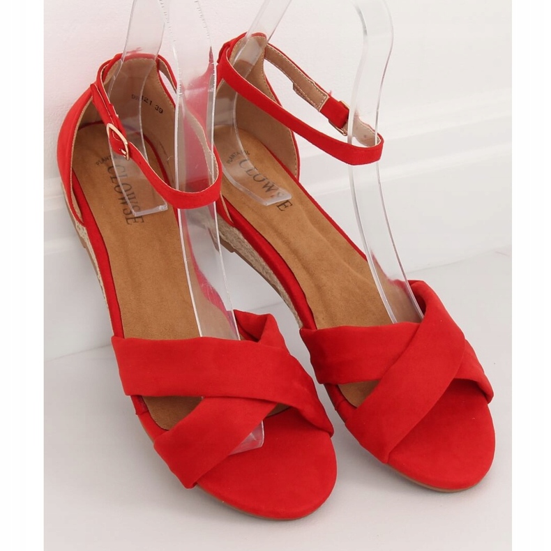 Sandales espadrilles rouge 9R121 Rouge 1 Sandales espadrilles rouge 9R121 Rouge 1