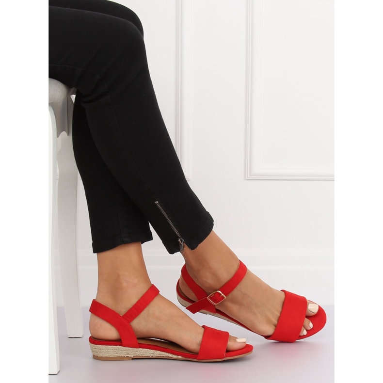 Sandales espadrilles rouge 9R73 Rouge 1 Sandales espadrilles rouge 9R73 Rouge 1