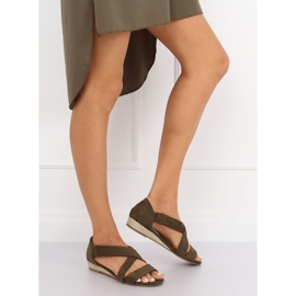 Sandales espadrilles vertes 9R72 Vert 2