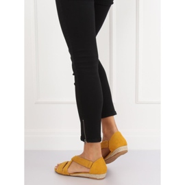 Sandales espadrilles jaunes 9R72 Jaune 1