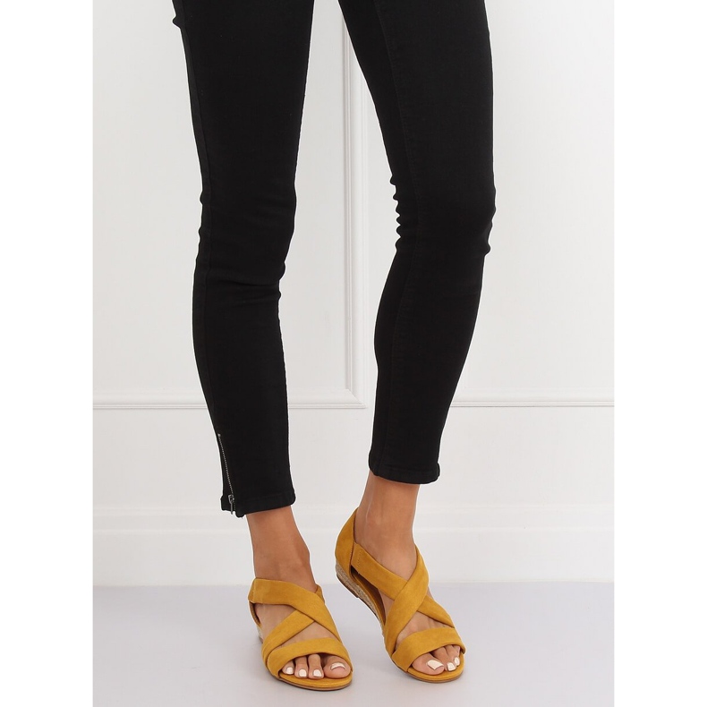 Sandales espadrilles jaunes 9R72 Jaune 2