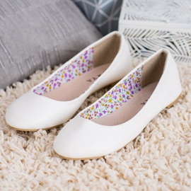 SHELOVET Ballerines décontractées blanche 1