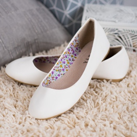 SHELOVET Ballerines décontractées blanche 2