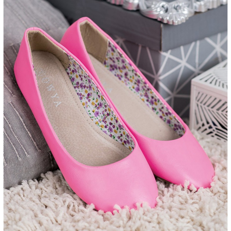 SHELOVET Ballerines décontractées rose 2