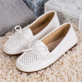 SHELOVET Mocassins décontractés blanc 2