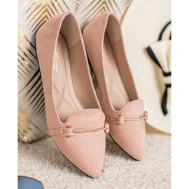 SHELOVET Ballerine En Spitz rose 2