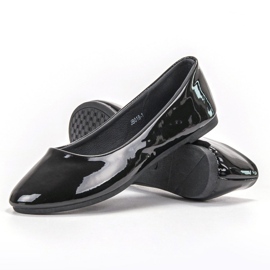 Ballerines VICES laquées le noir 1