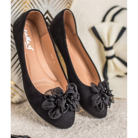 Fama Ballerines décorées le noir 2