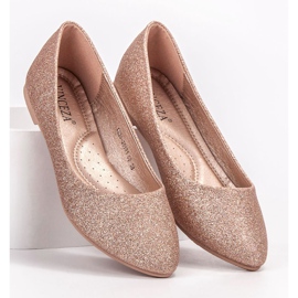 Ballerines pailletées VINCEZA jaune 3
