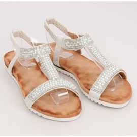 Sandales pour femmes argentées HT-67 Argent gris 1