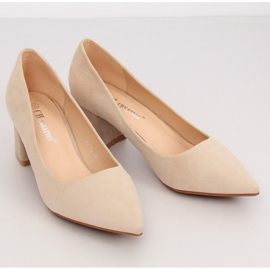 Escarpins à talons beige KJ-10 Beige 1