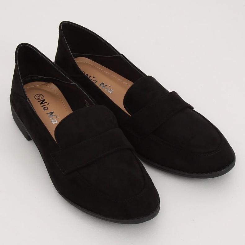 Mocassins noirs pour femmes MB188-117 Noir 1