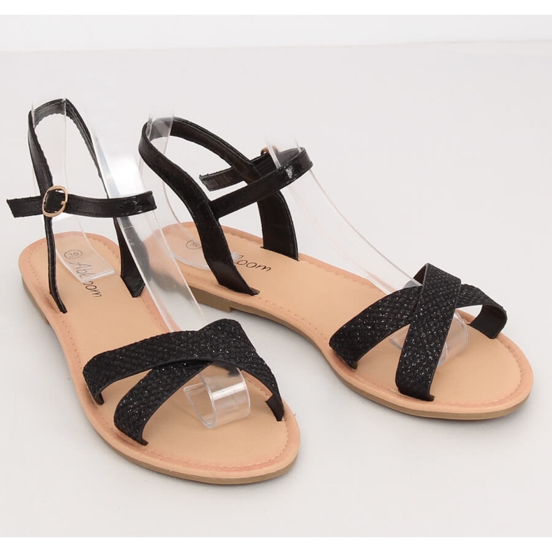 Sandales noires et femme WL282 Black le noir 2