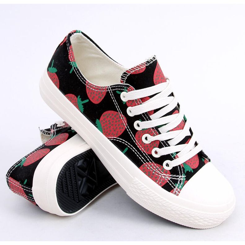 Baskets noir fraise XL-21 Noir le noir 2