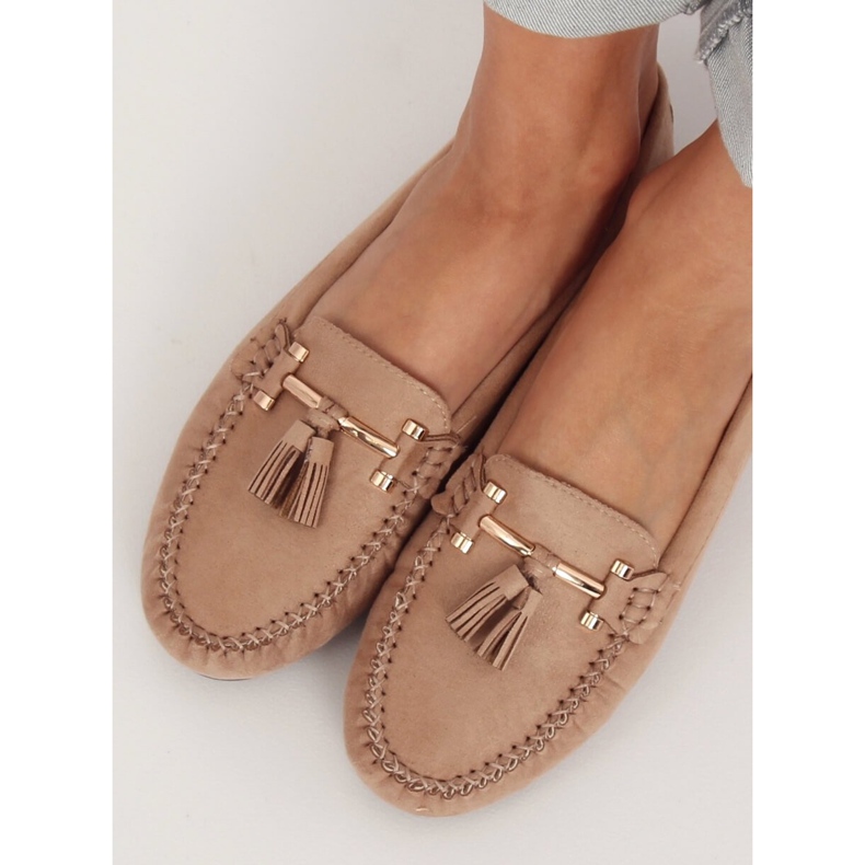 Mocassins femme beige L7183 Kaki 2 Mocassins femme beige L7183 Kaki 2