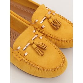 Mocassins jaunes pour femmes L7183 Jaune 4