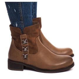 Bottes chaudes 4417 Camel brun 1