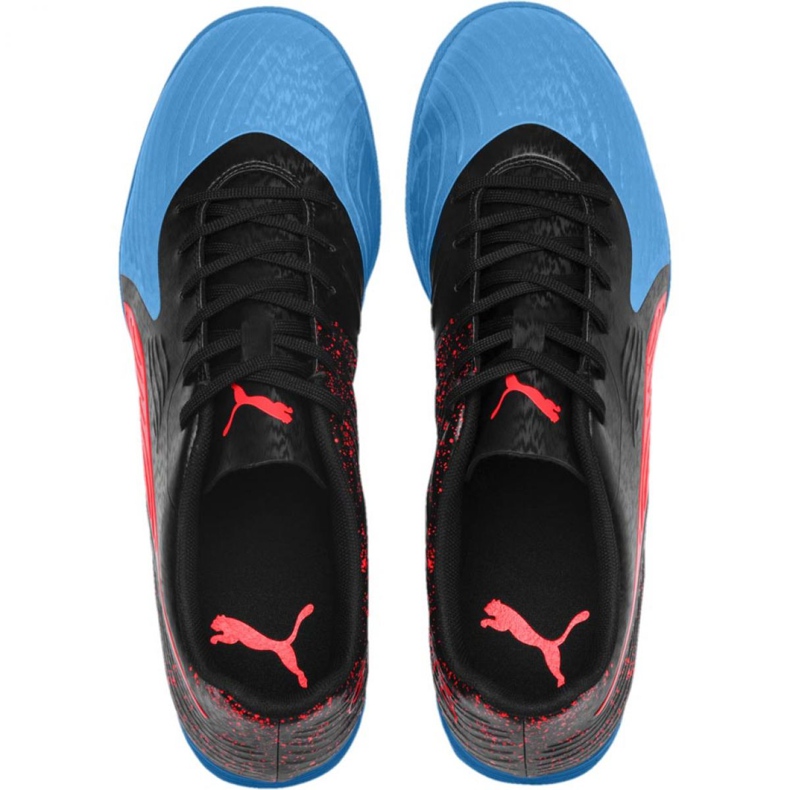 Chaussures de football Puma One 19.4 It M 105496 01 noir - bleu multicolore 1