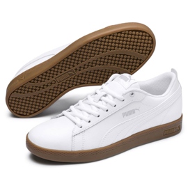 Puma Smash v2 LW 365208 12 blanc chaussures blanche 2 Puma Smash v2 LW 365208 12 blanc chaussures blanche 2
