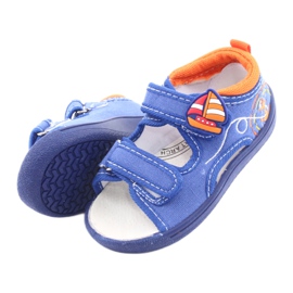 Sandales pour enfants American Club bleu TEN36 orange 5