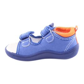 Sandales pour enfants American Club bleu TEN36 orange 2
