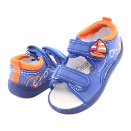 Sandales pour enfants American Club bleu TEN36 orange 4 Sandales pour enfants American Club bleu TEN36 orange 4