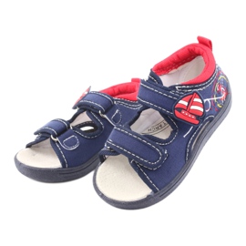 Sandales enfant American Club bleu marine TEN36 rouge 3