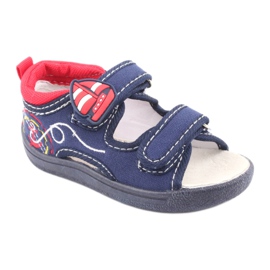Sandales enfant American Club bleu marine TEN36 rouge 1