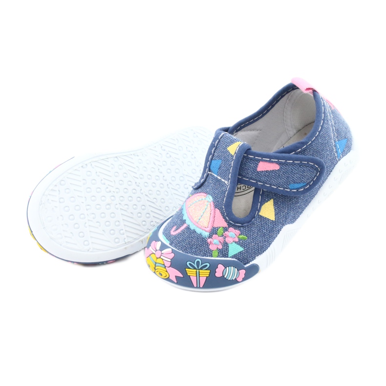 Baskets American Club insert cuir TEN30 bleu rose 5