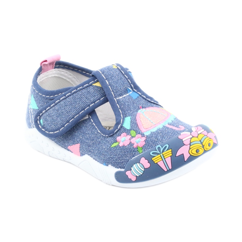 Baskets American Club insert cuir TEN30 bleu rose 1