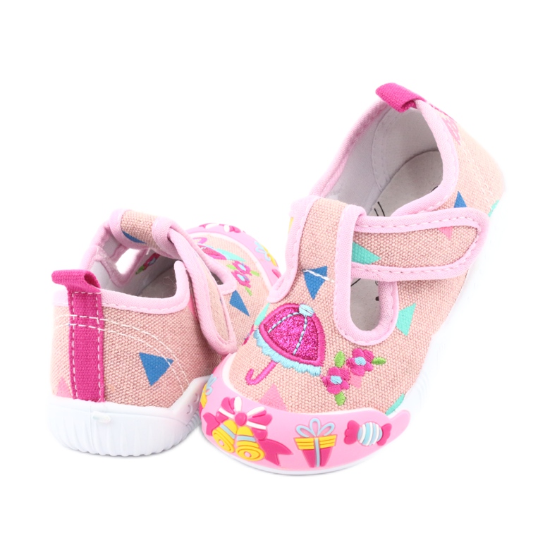 Baskets American Club insert cuir TEN30 rose brun bleu 4