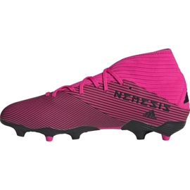Chaussures de football adidas Nemeziz 19.3 Fg M F34388 rose le noir 1