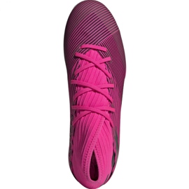Chaussures de football adidas Nemeziz 19.3 En M F34411 rose gris le noir 2